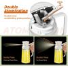 imageYARRAMATE Large Capacity 2 in 1 Oil Sprayer for Cooking with Measuring 18oz550ml Olive Oil Dispenser for Kitchen Foodgrade Oil Spritzer Bottle for Air Fryer Salad BBQ Black02White