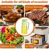 imageYARRAMATE Large Capacity 2 in 1 Oil Sprayer for Cooking with Measuring 18oz550ml Olive Oil Dispenser for Kitchen Foodgrade Oil Spritzer Bottle for Air Fryer Salad BBQ Black062Pcs WhiteGreen