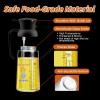 imageYARRAMATE Large Capacity 2 in 1 Oil Sprayer for Cooking with Measuring 18oz550ml Olive Oil Dispenser for Kitchen Foodgrade Oil Spritzer Bottle for Air Fryer Salad BBQ Black01Black