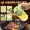 imageYARRAMATE Large Capacity 2 in 1 Oil Sprayer for Cooking with Measuring 18oz550ml Olive Oil Dispenser for Kitchen Foodgrade Oil Spritzer Bottle for Air Fryer Salad BBQ Black03Green