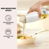 imageYARRAMATE Large Capacity Aesthetic Olive Oil Dispenser for Kitchen 500ml 17oz Cooking Glass Vinegar Drizzler Leak Proof Oil Bottle NonDrip Soy Sauce Dispenser Oil Pourer ampamp LabelsWhite02Creamy White