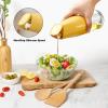 imageYARRAMATE Large Capacity Aesthetic Olive Oil Dispenser for Kitchen 500ml 17oz Cooking Glass Vinegar Drizzler Leak Proof Oil Bottle NonDrip Soy Sauce Dispenser Oil Pourer ampamp LabelsWhite04Orange