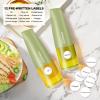 imageYARRAMATE Large Capacity Aesthetic Olive Oil Dispenser for Kitchen 500ml 17oz Cooking Glass Vinegar Drizzler Leak Proof Oil Bottle NonDrip Soy Sauce Dispenser Oil Pourer ampamp LabelsWhite03Green