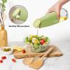 imageYARRAMATE Large Capacity Aesthetic Olive Oil Dispenser for Kitchen 500ml 17oz Cooking Glass Vinegar Drizzler Leak Proof Oil Bottle NonDrip Soy Sauce Dispenser Oil Pourer ampamp LabelsWhite072Pcs BlackGreen