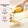imageYARRAMATE Large Capacity Aesthetic Olive Oil Dispenser for Kitchen 500ml 17oz Cooking Glass Vinegar Drizzler Leak Proof Oil Bottle NonDrip Soy Sauce Dispenser Oil Pourer ampamp LabelsWhite04Orange