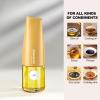 imageYARRAMATE Large Capacity Aesthetic Olive Oil Dispenser for Kitchen 500ml 17oz Cooking Glass Vinegar Drizzler Leak Proof Oil Bottle NonDrip Soy Sauce Dispenser Oil Pourer ampamp LabelsWhite04Orange