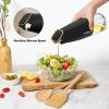 imageYARRAMATE Large Capacity Aesthetic Olive Oil Dispenser for Kitchen 500ml 17oz Cooking Glass Vinegar Drizzler Leak Proof Oil Bottle NonDrip Soy Sauce Dispenser Oil Pourer ampamp LabelsWhite052Pcs BlackWhite