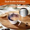 imageYARRAMATE Stainless Steel Espresso Shot Cup Double Spout Metal Espresso Measuring Cup with VShaped Mouth Espresso Accessories 34OZ100ML BlackWhite 1pcs