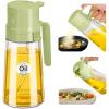 imageYARRAMATE 16oz470ml Easy Refillable Oil Sprayer for Cooking 2 in 1 Oil Dispenser for Kitchen and Oil Sprayer Bottle FoodGrade Glass Oil Mister with Simple Open Design Air FryerBBQ Creamy WhiteGreen