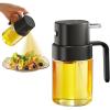 imageYARRAMATE 2pcs Mini 68 OZ 200 ML Oil Sprayer for Cooking Premium Oil Spray Bottle for Kitchen Foodgrade Olive Oil Sprayer Portable Oil Mister for Air Fryer Outdoor BBQ and Camping GreyampampGreenBlack