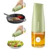 imageYARRAMATE Large Capacity Aesthetic Olive Oil Dispenser for Kitchen 500ml 17oz Cooking Glass Vinegar Drizzler Leak Proof Oil Bottle NonDrip Soy Sauce Dispenser Oil Pourer ampamp LabelsWhite03Green