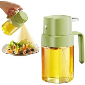 imageYARRAMATE 2pcs Mini 68 OZ 200 ML Oil Sprayer for Cooking Premium Oil Spray Bottle for Kitchen Foodgrade Olive Oil Sprayer Portable Oil Mister for Air Fryer Outdoor BBQ and Camping GreyampampGreenGreen