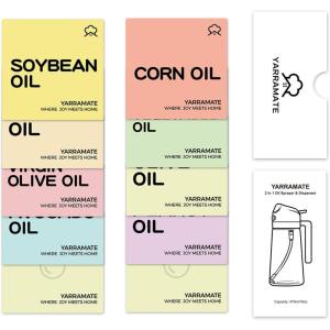imageYARRAMATE 10 Color Labels for Oil Sprayer Bottles10 Color