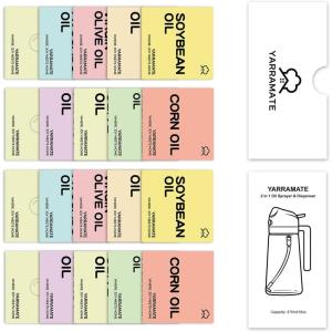 imageYARRAMATE 10 Color Labels for Oil Sprayer Bottles20 Color