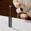 imageYARRAMATE Mini Powerful Milk Frother Wand Fast Battery Operated Coffee Mixer Handheld Drink stirrer Electric whisk Foam Maker for Lattes Cappuccino Matcha Hot Chocolate BlackBattery Mini